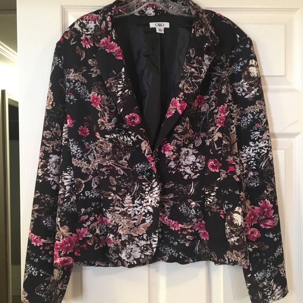 Beautiful Floral Blazer XL